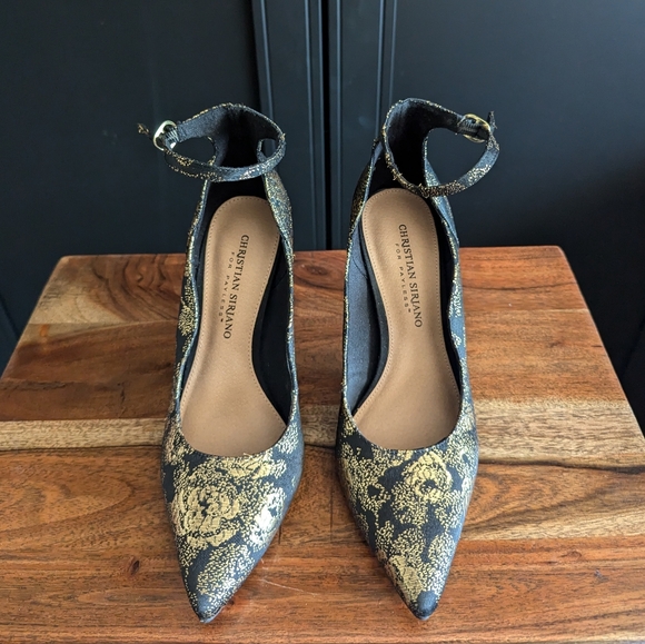 Christian Siriano Ankle Strap Heels Sz 7 - Picture 3 of 8